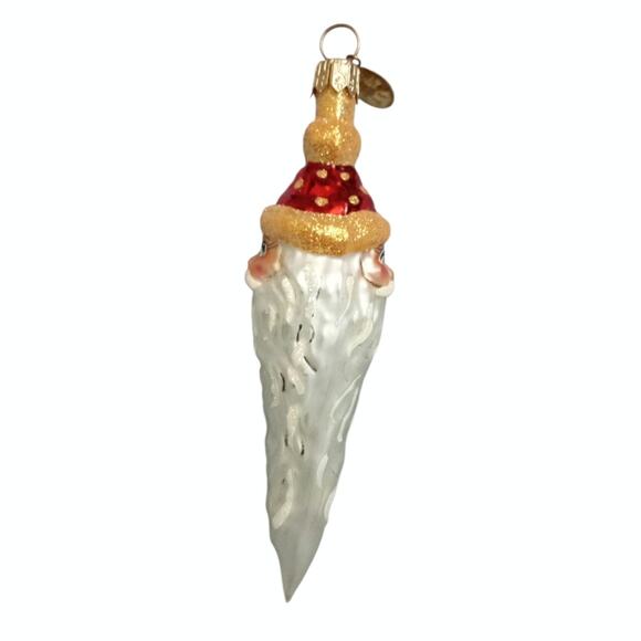 Christopher Radko Santa Head 2 Face Icicle Long Beard Christmas Ornament - Picture 13 of 16